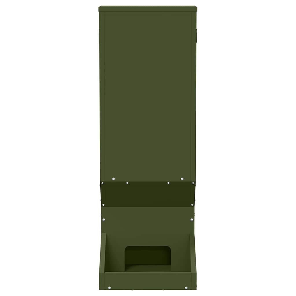 Hertenvoerbak Olijf Groen 28 x 30 x 80 cm Koudgewalst Staal