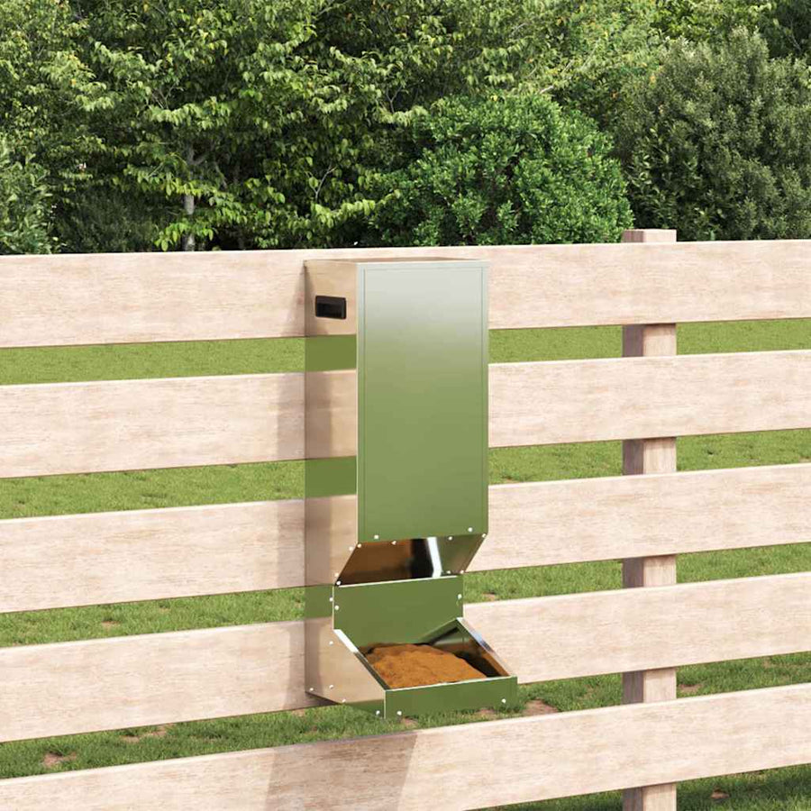 Hertenvoerbak Zilver 28 x 30 x 80 cm Gegalvaniseerd staal