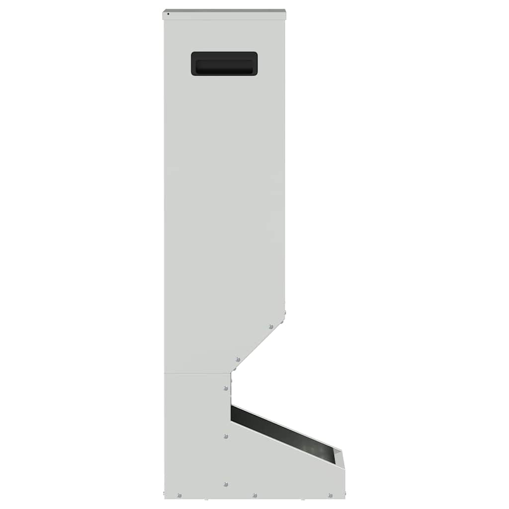 Hertenvoerbak Zilver 28 x 30 x 80 cm Gegalvaniseerd staal