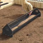 Chicken Feeder Black 108 x 20.5 x 20 cm Cold Rolled Steel
