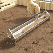 Kippen voederbak 108x20.5x20 cm gegalvaniseerd staal