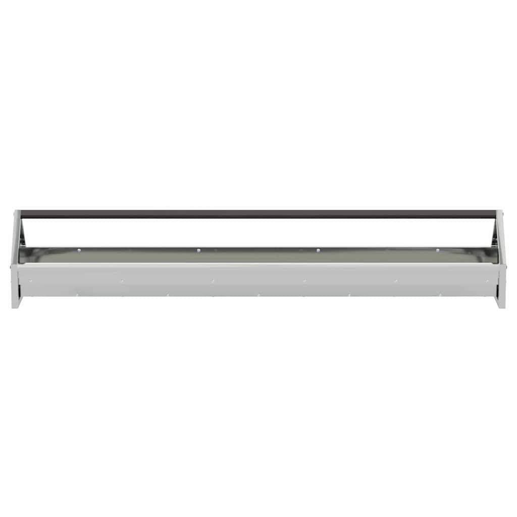 Kippen voederbak Zilver 108 x 20,5 x 20 cm Gegalvaniseerd staal