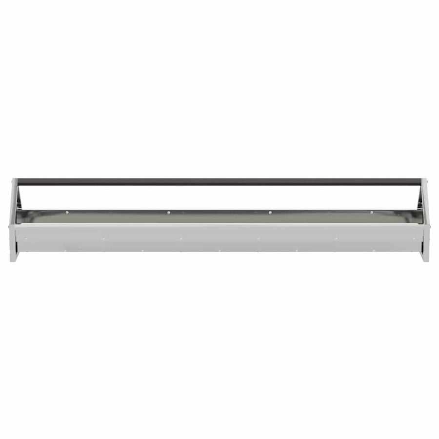 Kippen voederbak Zilver 108 x 20,5 x 20 cm Gegalvaniseerd staal