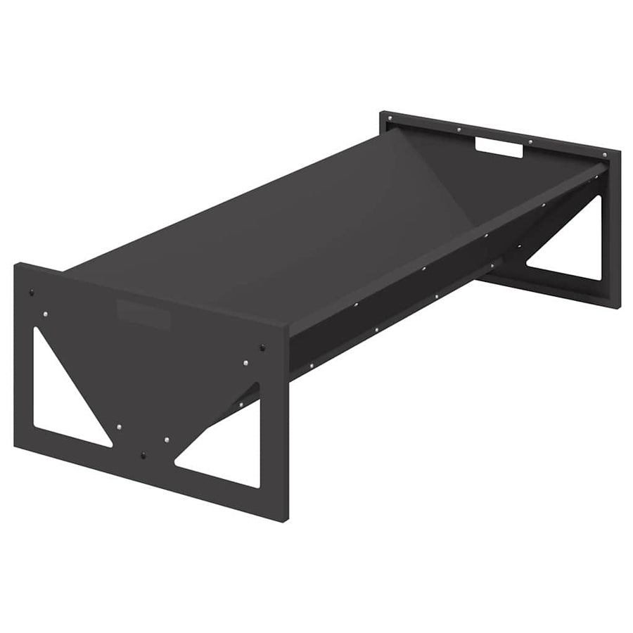 Voederbak voor vee Zwart 108 x 50 x 28 cm Koudgewalst Staal