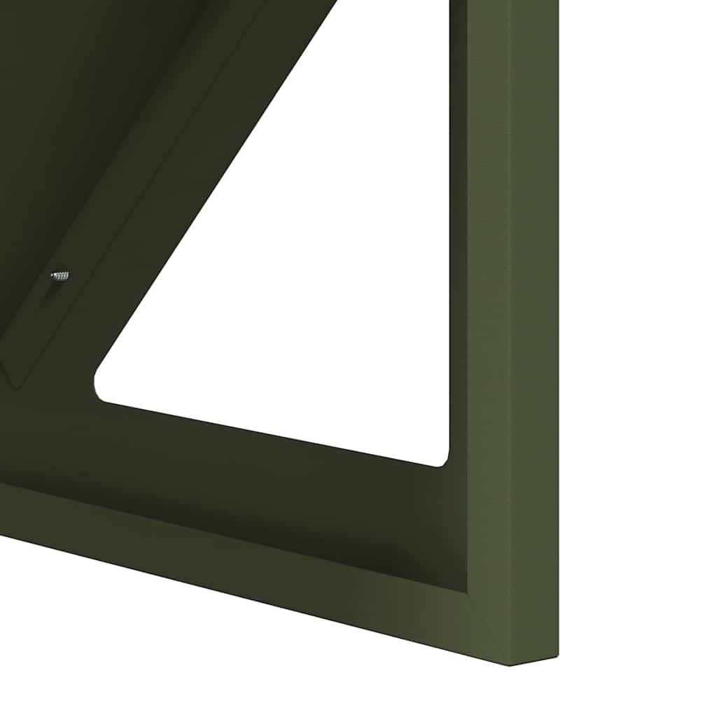 Voederbak voor vee Olijf Groen 108 x 50 x 28 cm