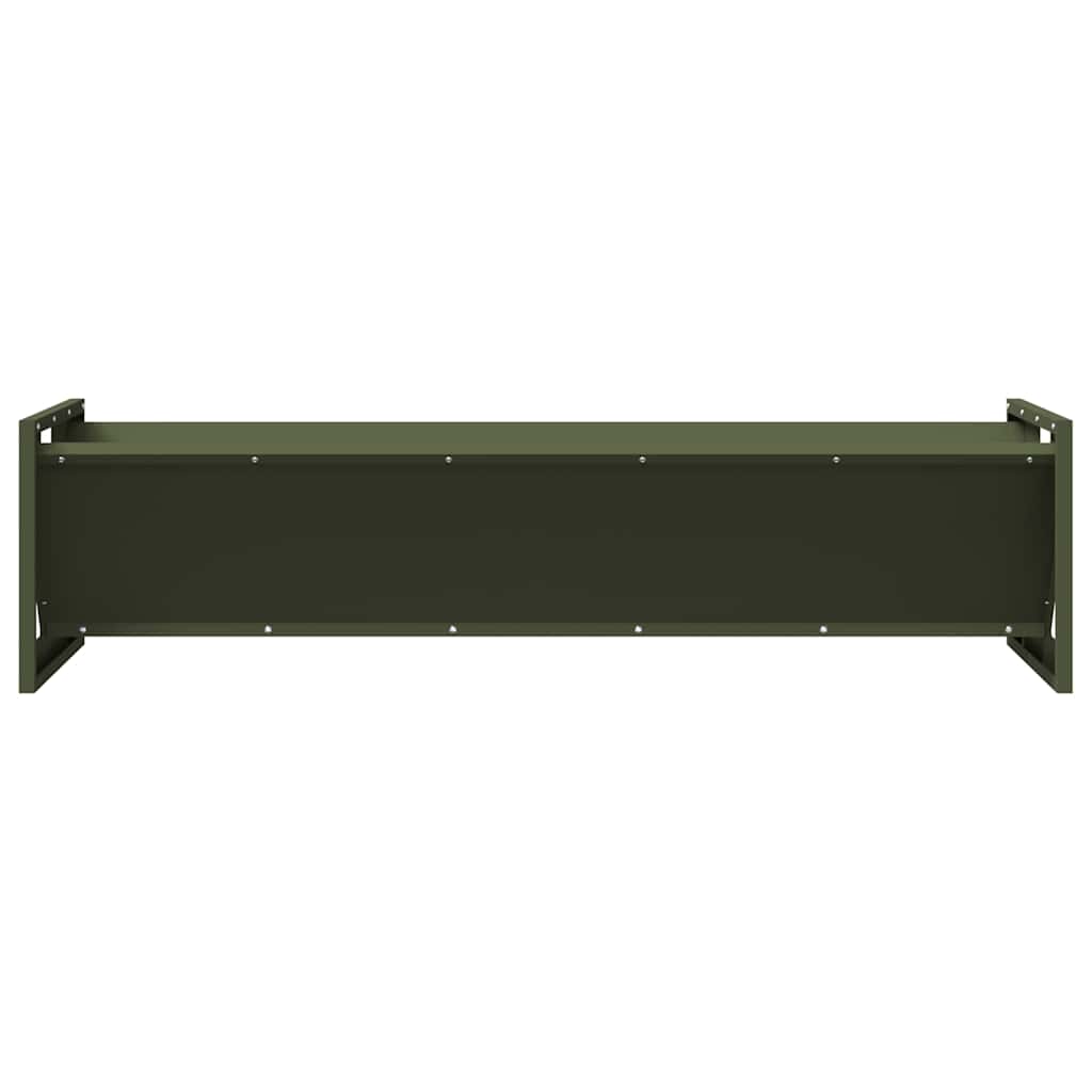 Voederbak voor vee Olijf Groen 108 x 50 x 28 cm