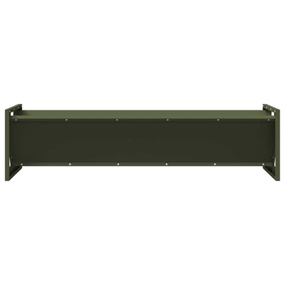 Voederbak voor vee Olijf Groen 108 x 50 x 28 cm