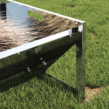 Voederbak voor vee Zilver 108 x 50 x 28 cm Gegalvaniseerd staal