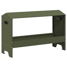Kippen voederbak Olijf Groen 81 x 32 x 53,5 cm