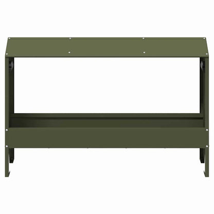 Kippen voederbak Olijf Groen 81 x 32 x 53,5 cm