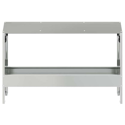 Kippen voederbak Zilver 81 x 32 x 53,5 cm Gegalvaniseerd staal