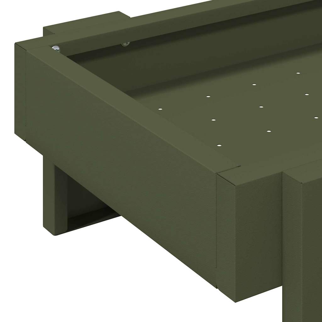 Kippen voederbak Olijf Groen 80 x 28 x 13.5 cm