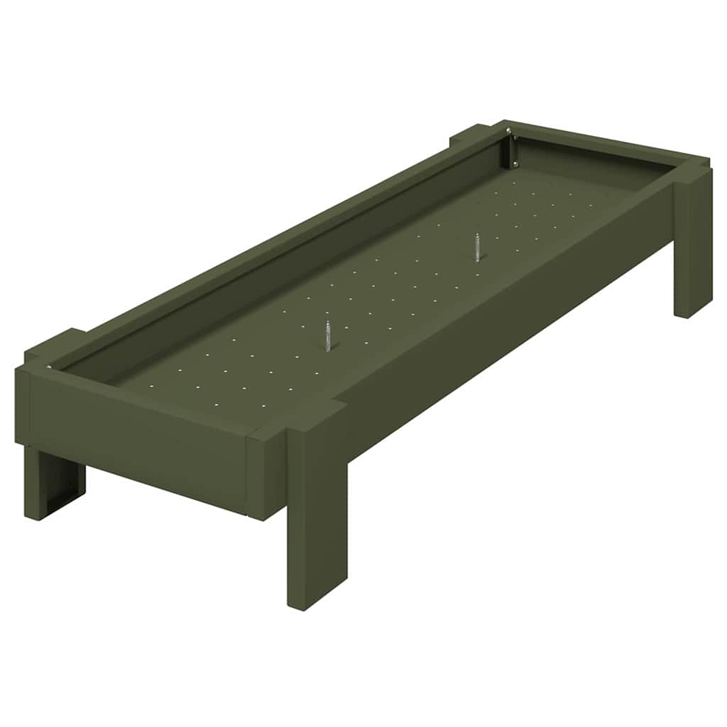 Kippen voederbak Olijf Groen 80 x 28 x 13.5 cm