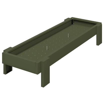 Kippen voederbak Olijf Groen 80 x 28 x 13.5 cm