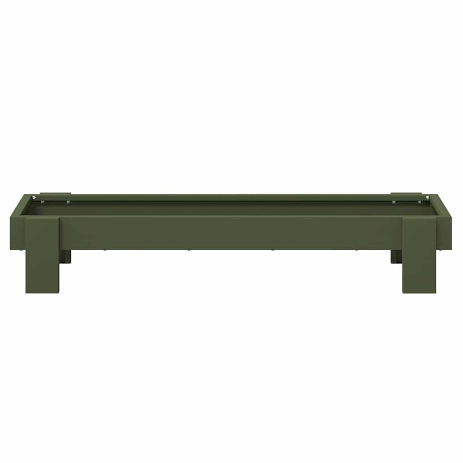 Kippen voederbak Olijf Groen 80 x 28 x 13.5 cm