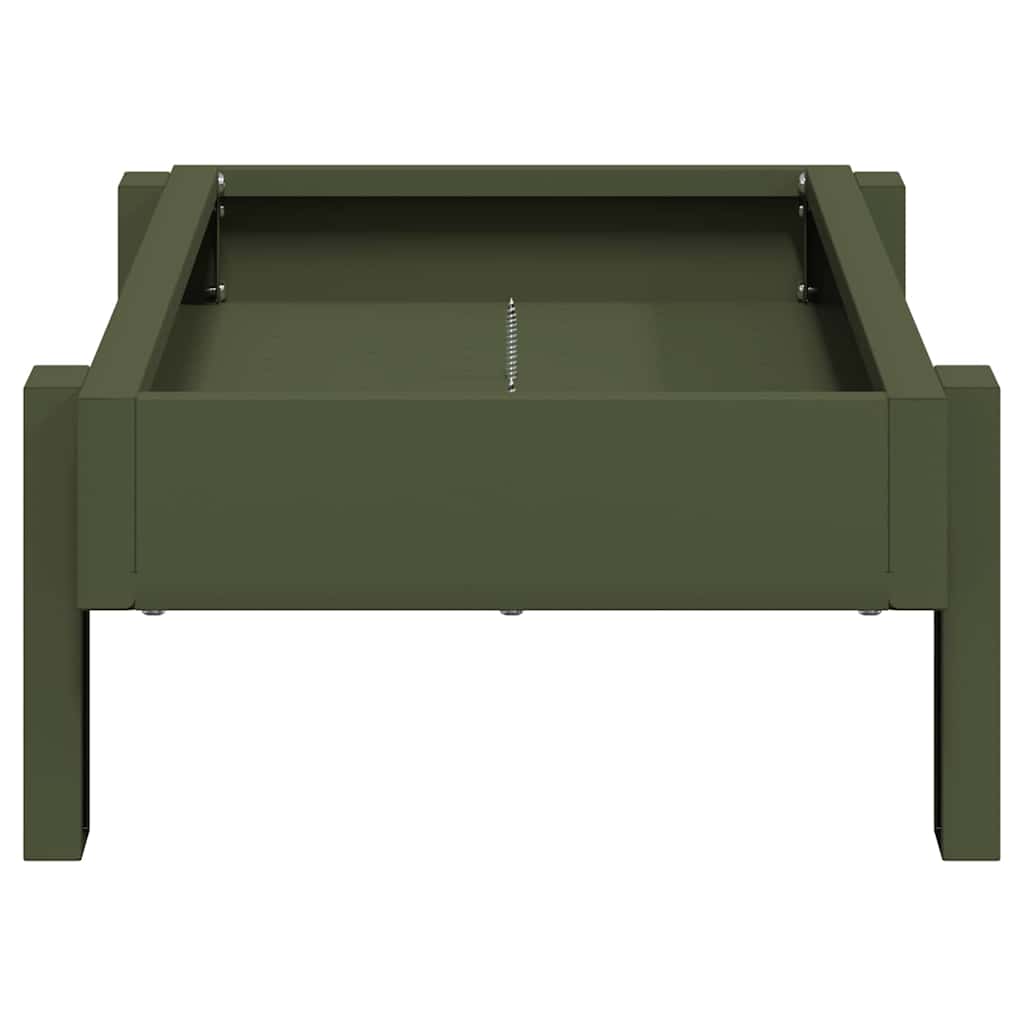 Kippen voederbak Olijf Groen 80 x 28 x 13.5 cm