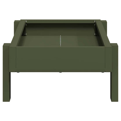 Kippen voederbak Olijf Groen 80 x 28 x 13.5 cm