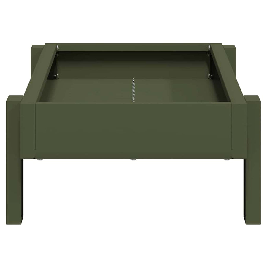 Kippen voederbak Olijf Groen 80 x 28 x 13.5 cm