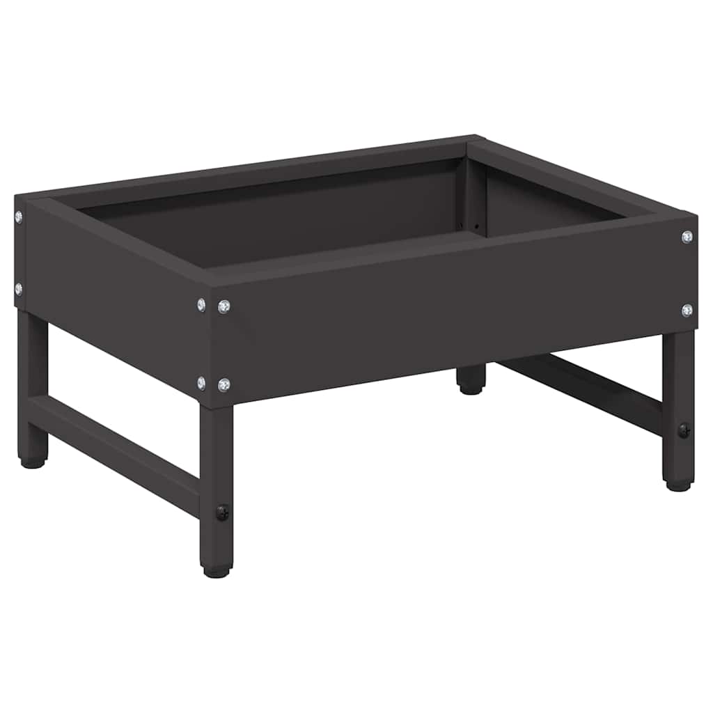 Vogeleter Zwart 80 x 28 x 13.5 cm Koudgewalst Staal