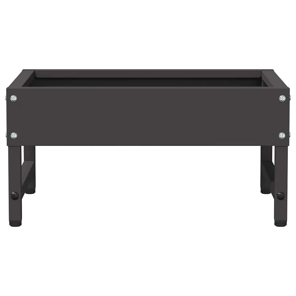 Vogeleter Zwart 80 x 28 x 13.5 cm Koudgewalst Staal