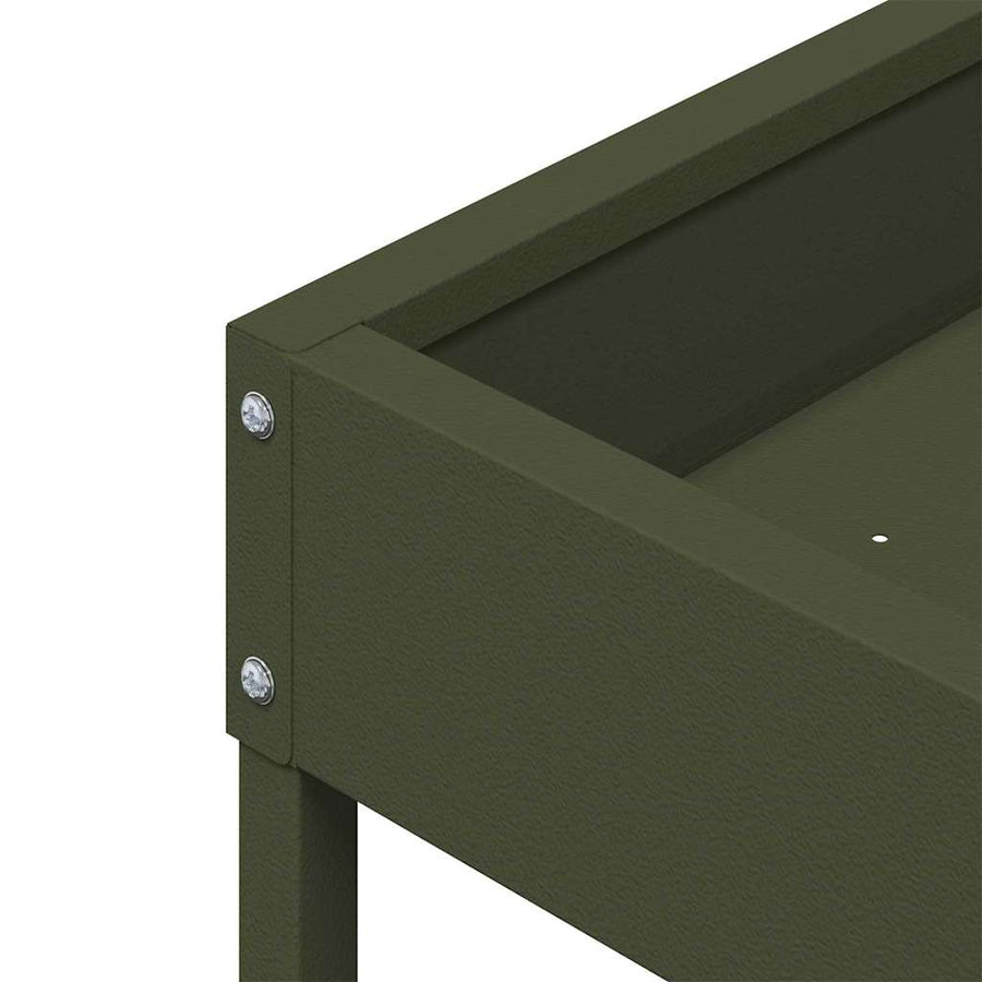 Vogeleter Olijf Groen 80 x 28 x 13.5 cm Koudgewalst Staal