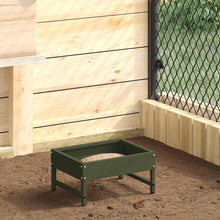 Vogeleter Olijf Groen 80 x 28 x 13.5 cm Koudgewalst Staal