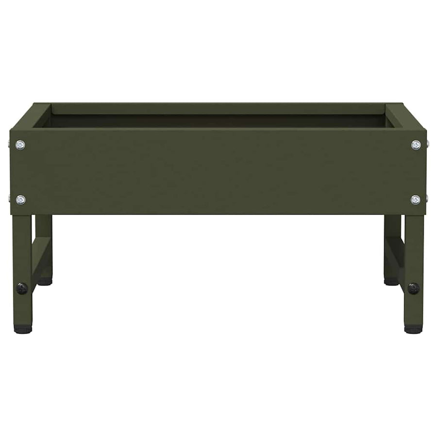Vogeleter Olijf Groen 80 x 28 x 13.5 cm Koudgewalst Staal