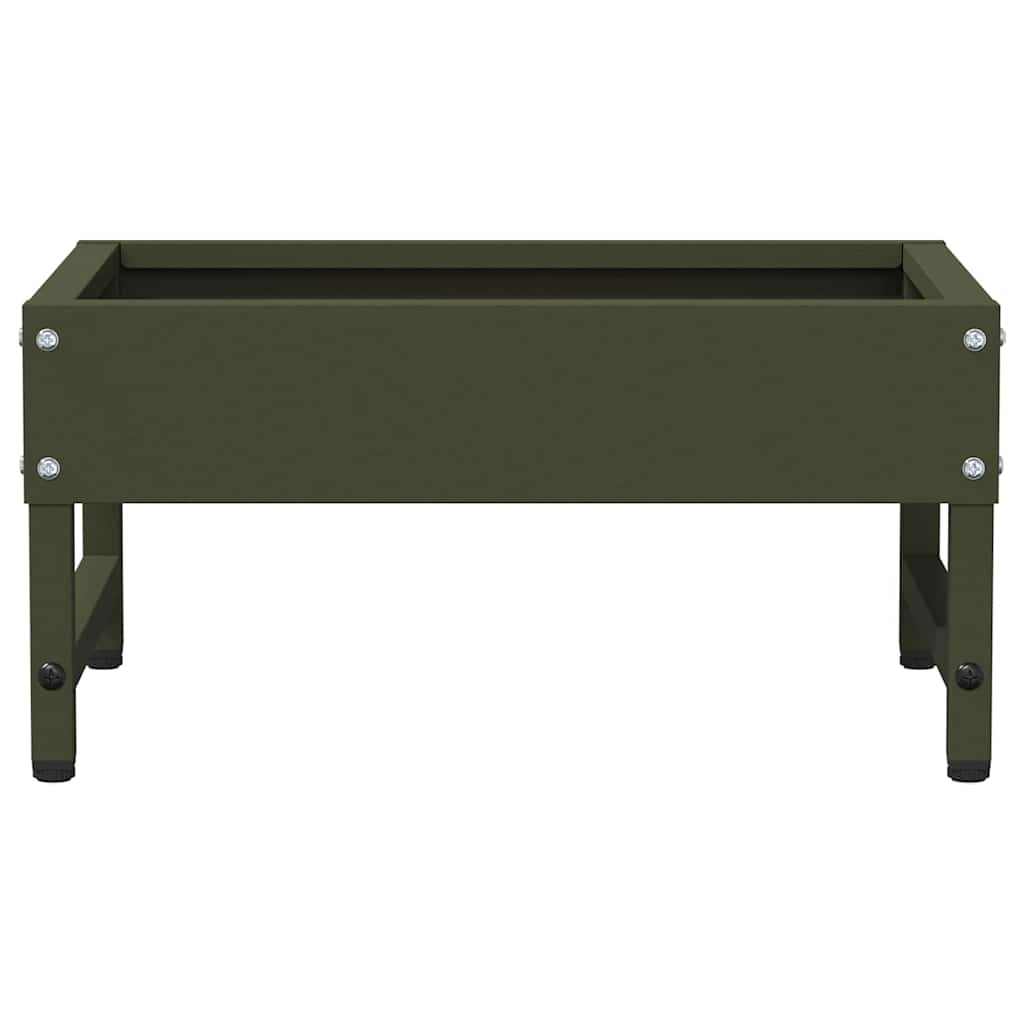 Vogeleter Olijf Groen 80 x 28 x 13.5 cm Koudgewalst Staal