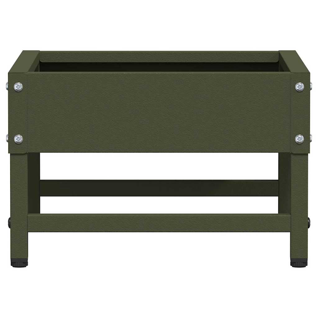 Vogeleter Olijf Groen 80 x 28 x 13.5 cm Koudgewalst Staal