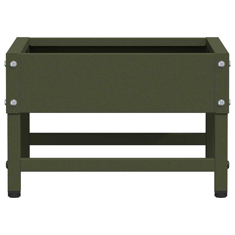Vogeleter Olijf Groen 80 x 28 x 13.5 cm Koudgewalst Staal