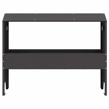 Voederbak voor vee Zwart 79 x 35 x 62 cm Koudgewalst Staal