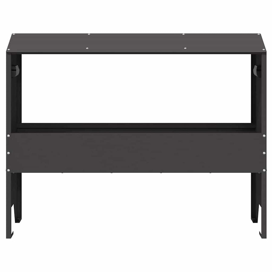 Voederbak voor vee Zwart 79 x 35 x 62 cm Koudgewalst Staal