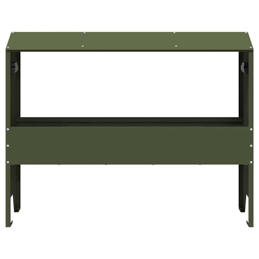 Voederbak voor vee Olijf Groen 79 x 35 x 62 cm