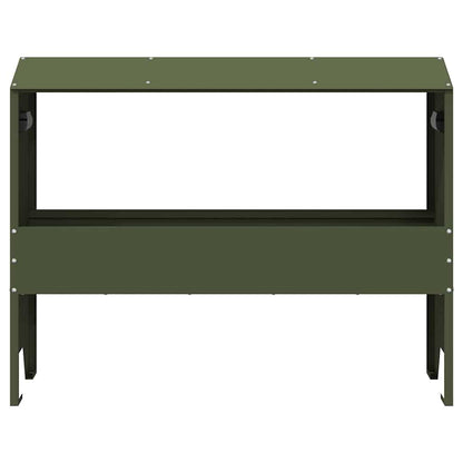 Voederbak voor vee Olijf Groen 79 x 35 x 62 cm