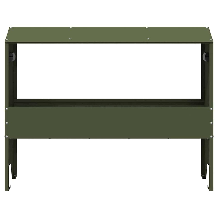 Voederbak voor vee Olijf Groen 79 x 35 x 62 cm
