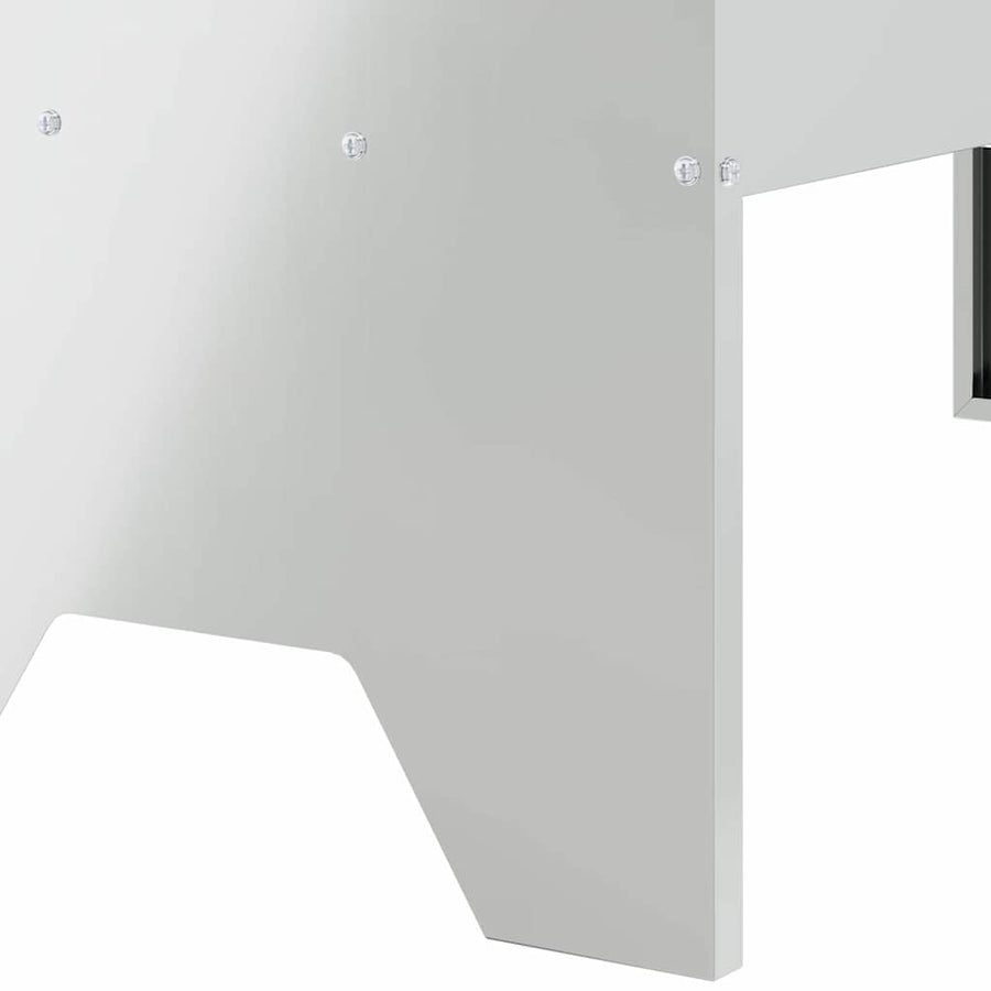 Voederbak voor vee Zilver 79 x 35 x 62 cm Gegalvaniseerd staal