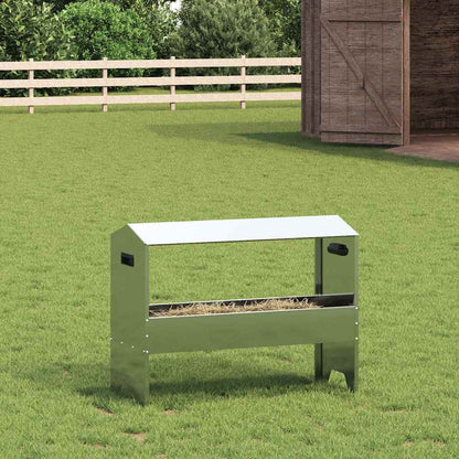 Voederbak voor vee Zilver 79 x 35 x 62 cm Gegalvaniseerd staal