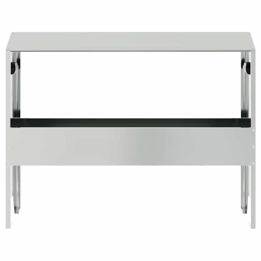 Voederbak voor vee Zilver 79 x 35 x 62 cm Gegalvaniseerd staal