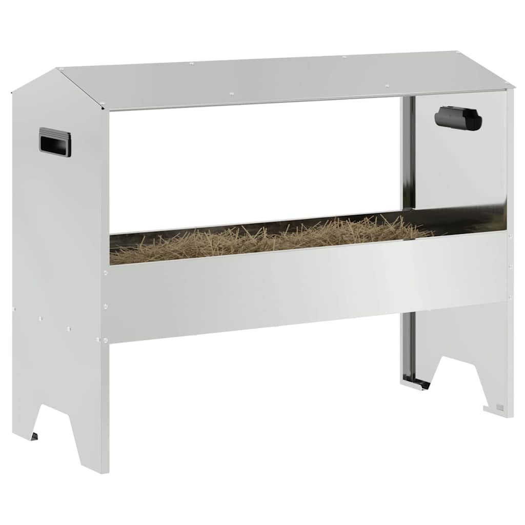 Voederbak voor vee Zilver 79 x 35 x 62 cm Gegalvaniseerd staal