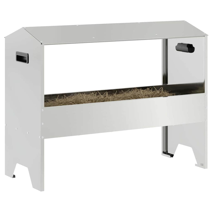 Voederbak voor vee Zilver 79 x 35 x 62 cm Gegalvaniseerd staal