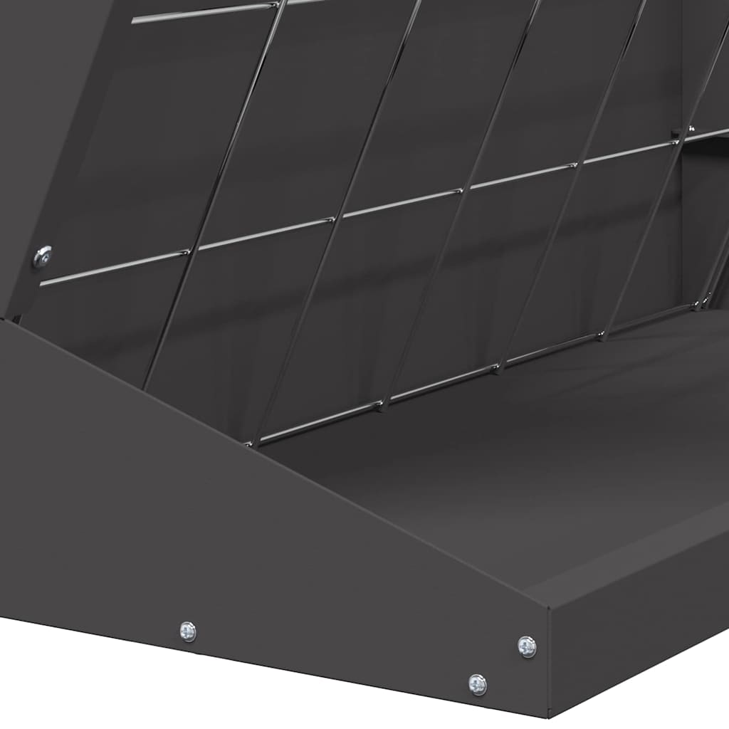 Hooi Feeder Zwart 71 x 33 x 70 cm Koudgewalst Staal