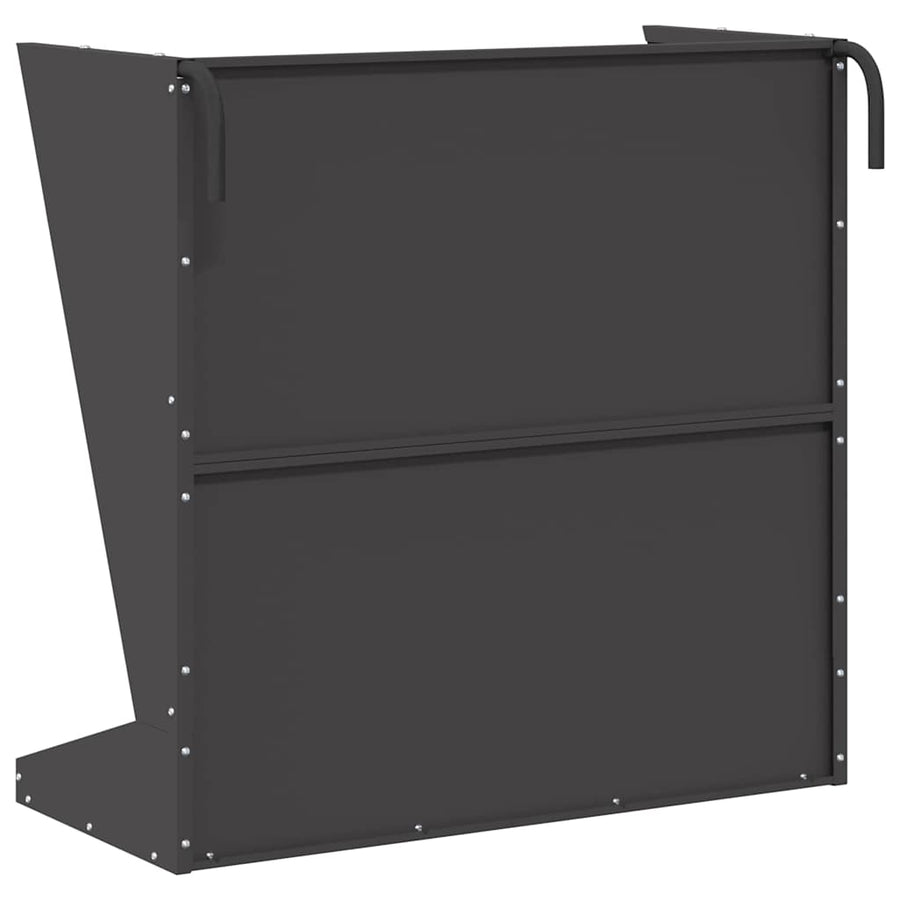 Hooi Feeder Zwart 71 x 33 x 70 cm Koudgewalst Staal