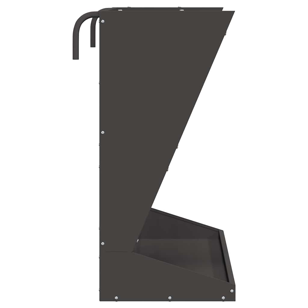 Hooi Feeder Zwart 71 x 33 x 70 cm Koudgewalst Staal