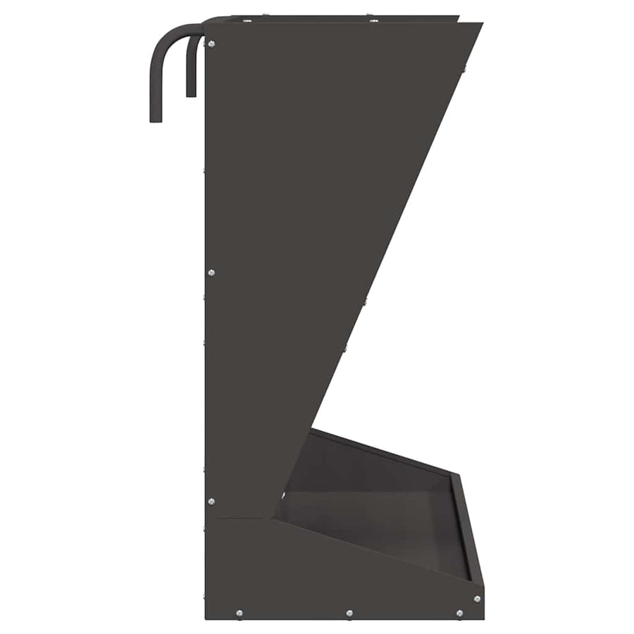 Hooi Feeder Zwart 71 x 33 x 70 cm Koudgewalst Staal