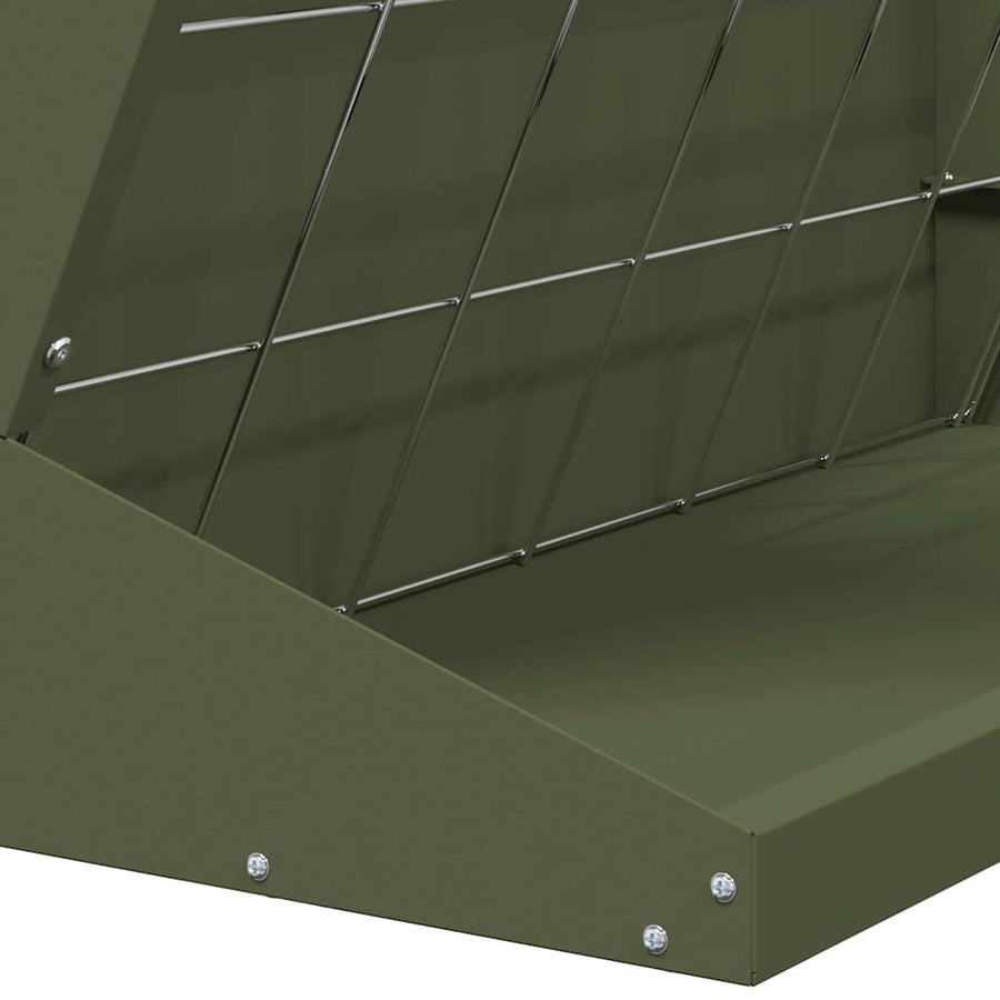 Hooi Feeder Olijf Groen 71 x 33 x 70 cm Koudgewalst Staal
