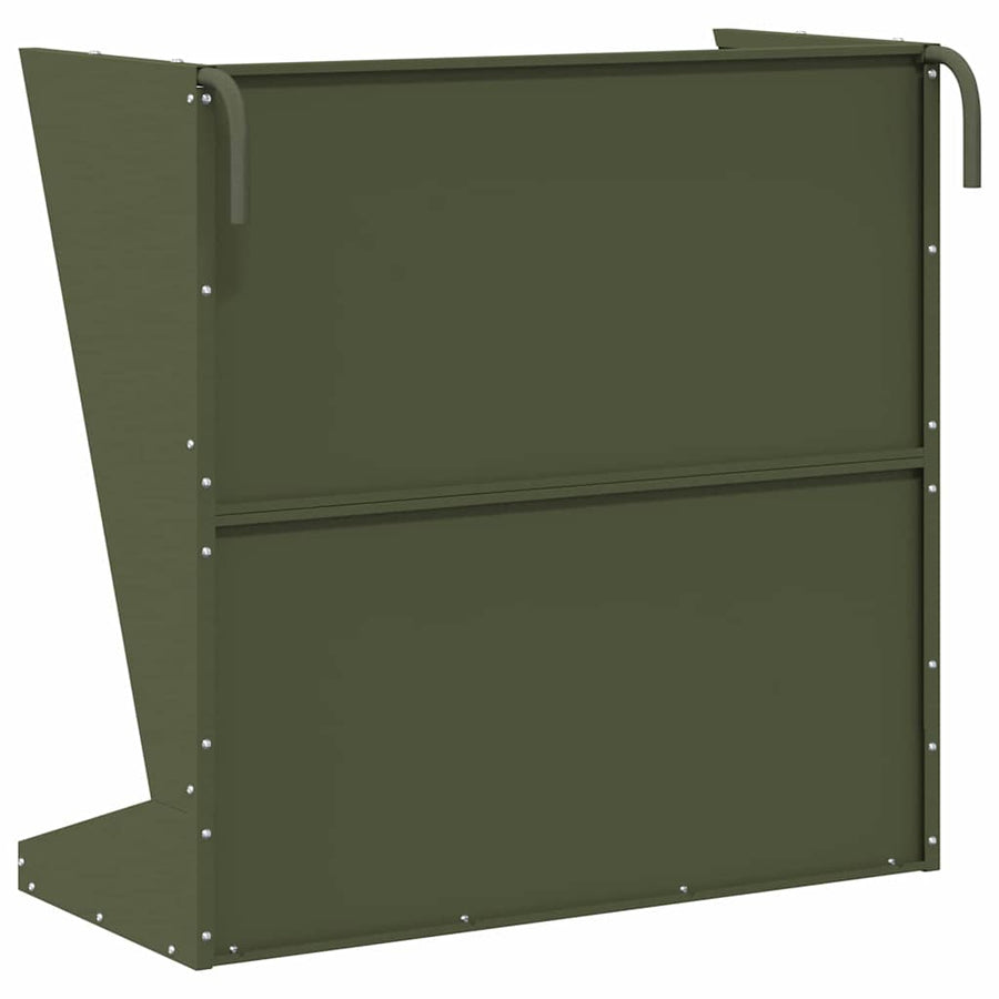 Hooi Feeder Olijf Groen 71 x 33 x 70 cm Koudgewalst Staal