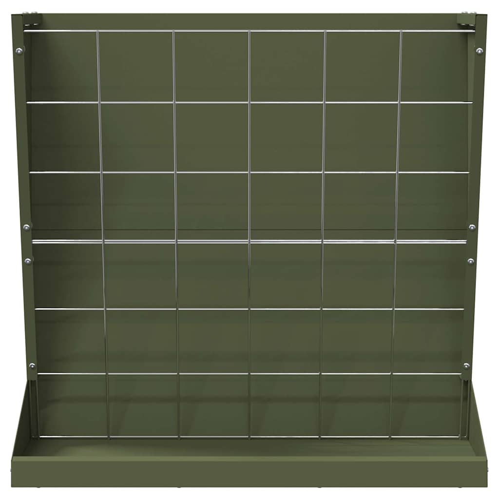 Hooi Feeder Olijf Groen 71 x 33 x 70 cm Koudgewalst Staal
