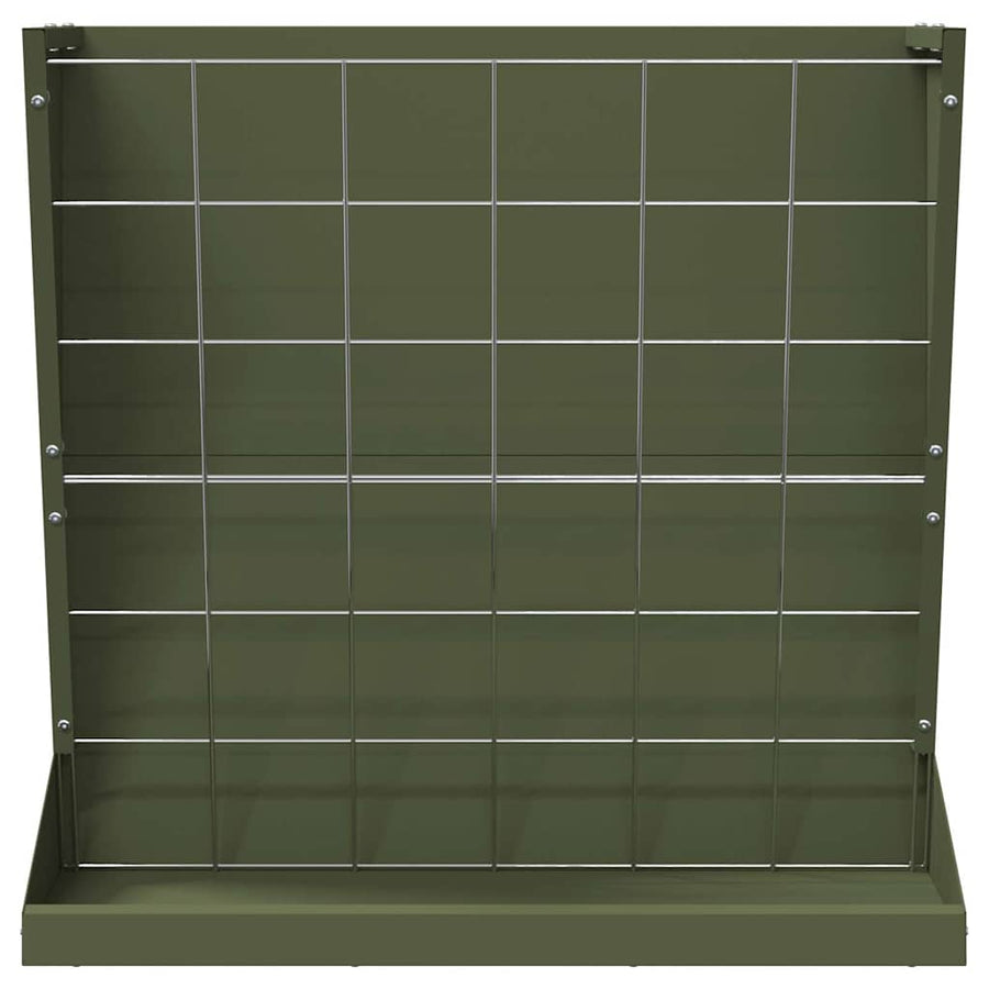 Hooi Feeder Olijf Groen 71 x 33 x 70 cm Koudgewalst Staal