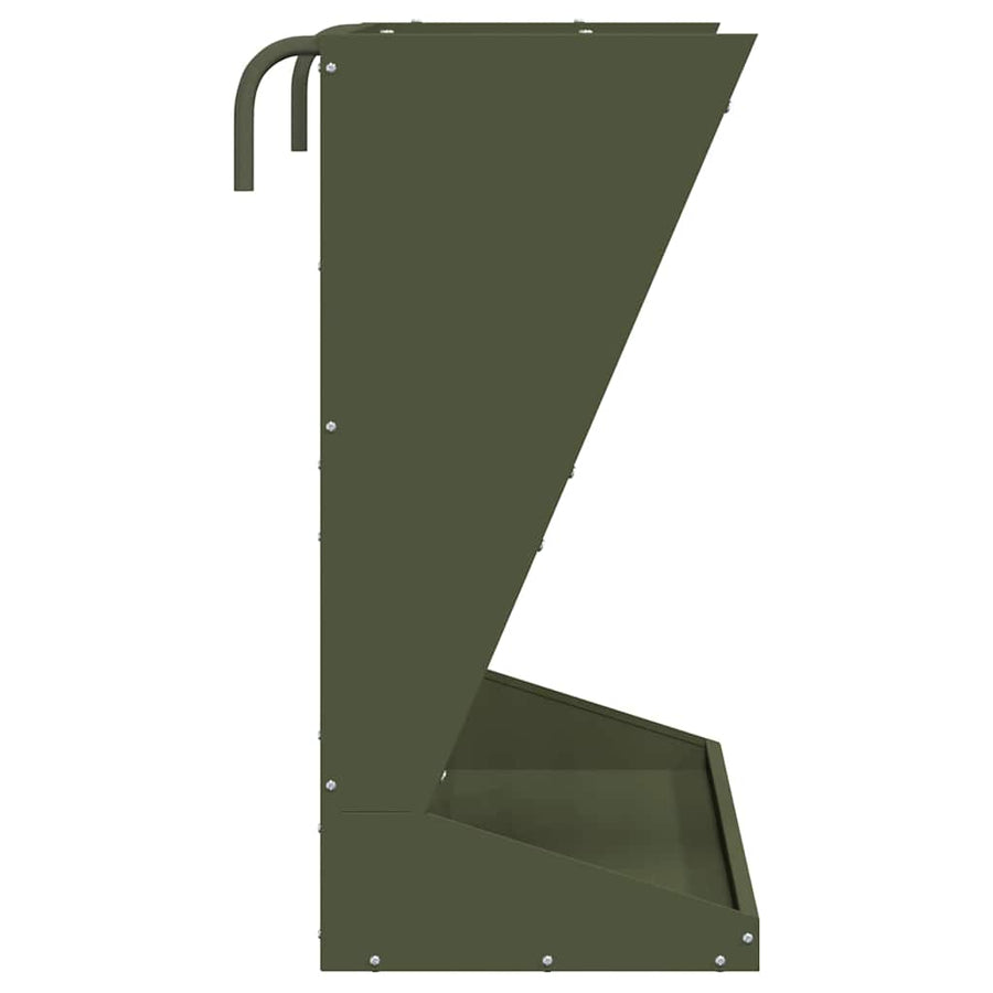 Hooi Feeder Olijf Groen 71 x 33 x 70 cm Koudgewalst Staal