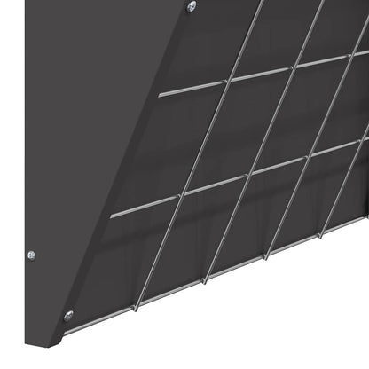 Hangend Hooi Feeder Zwart 61 x 33 x 66 cm Koudgewalst Staal